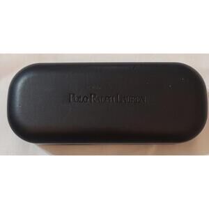 Polo Ralph Lauren Black Eyeglasses Case Clamshell Sunglasses Case Accessory EUC